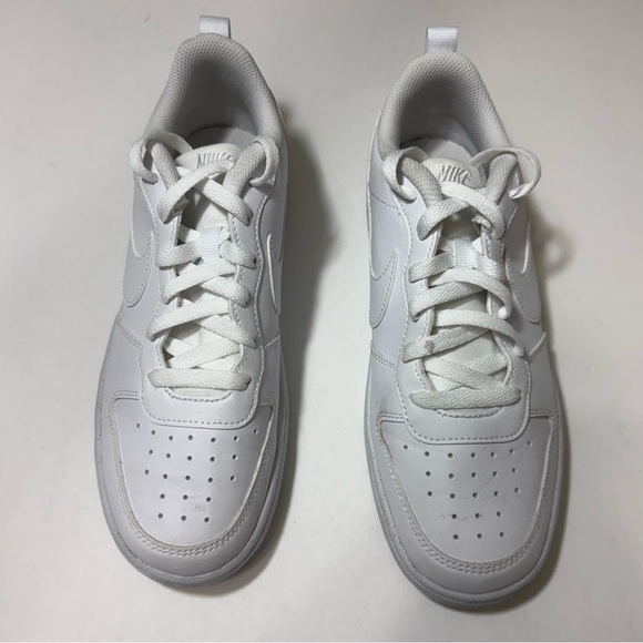 Nike Court Borough Low 2 “Triple White” Big Kid Size 7Y Sneakers - Picture 6 of 16